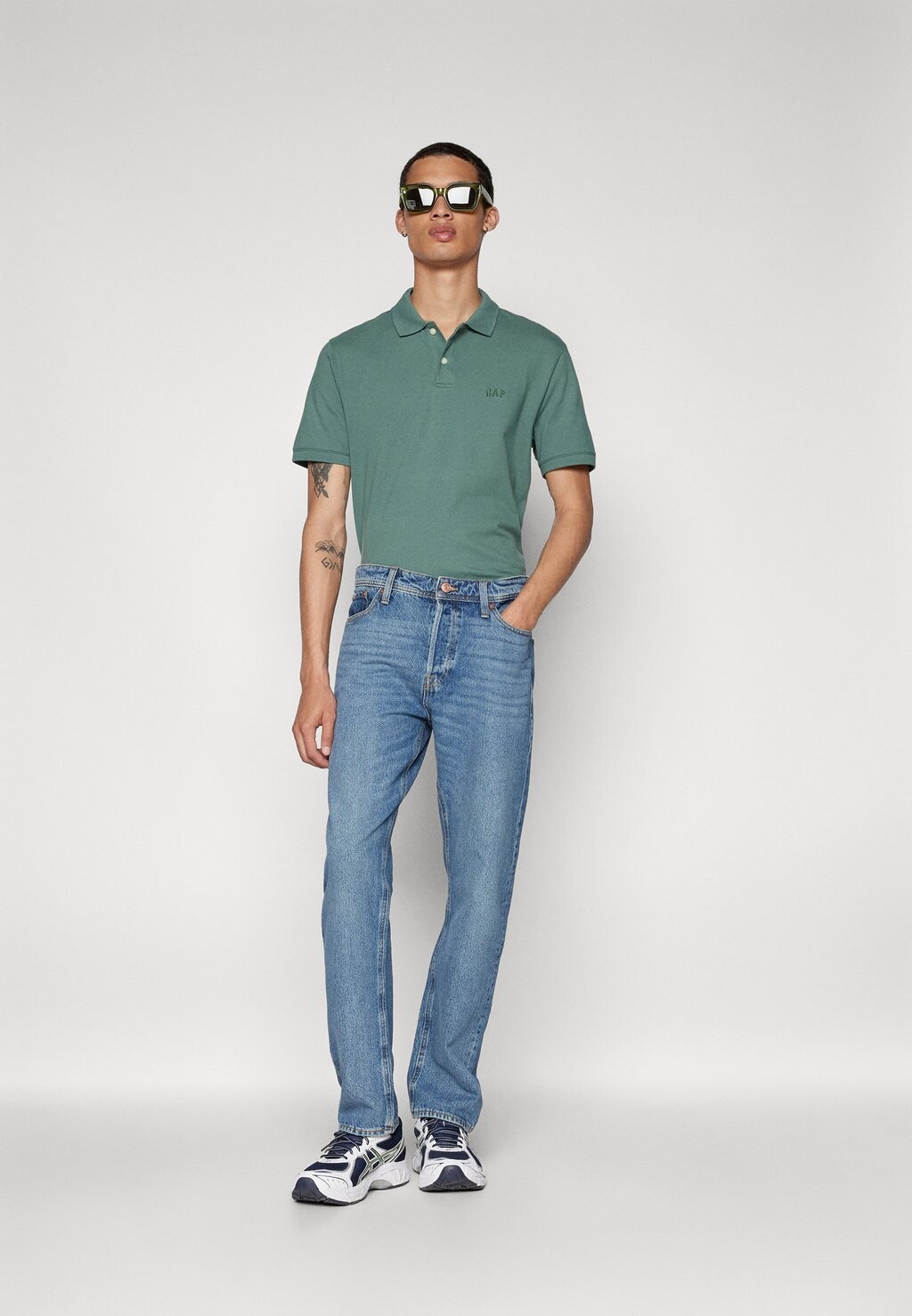 

Джинсы прямого кроя JJICHRIS JJORIGINAL Jack & Jones, синие джинсы