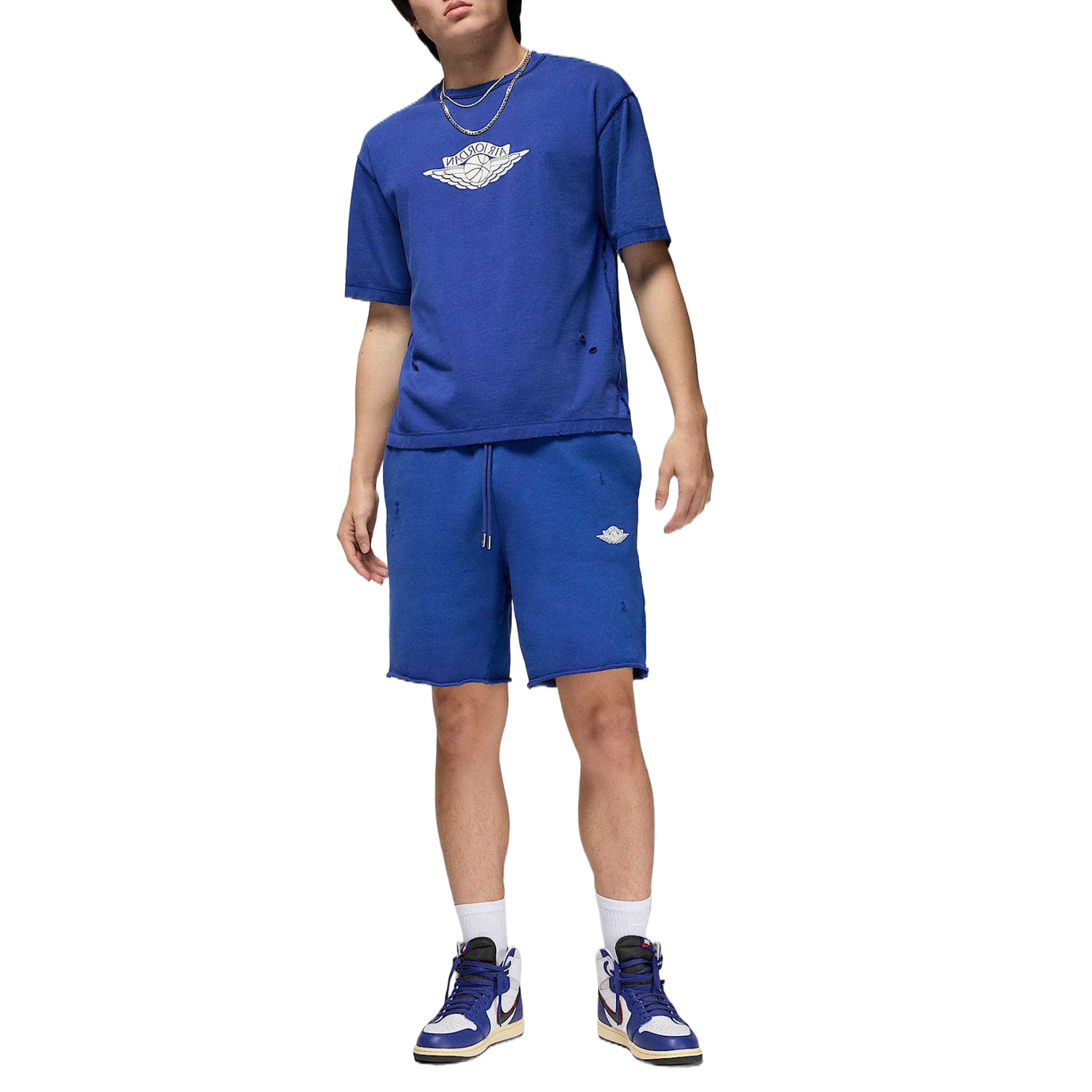 Jordan Шорты Casual SS25 мужские Dark Royal Blue — фото 4