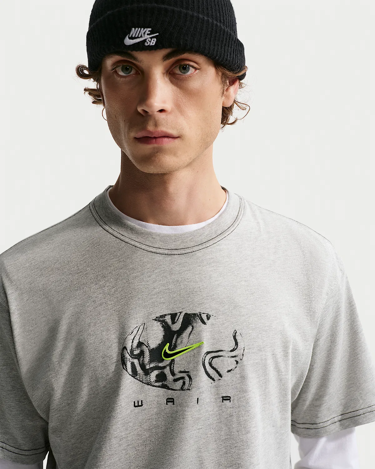 Футболка Nike SB Skate, Grey Heather — фото 3