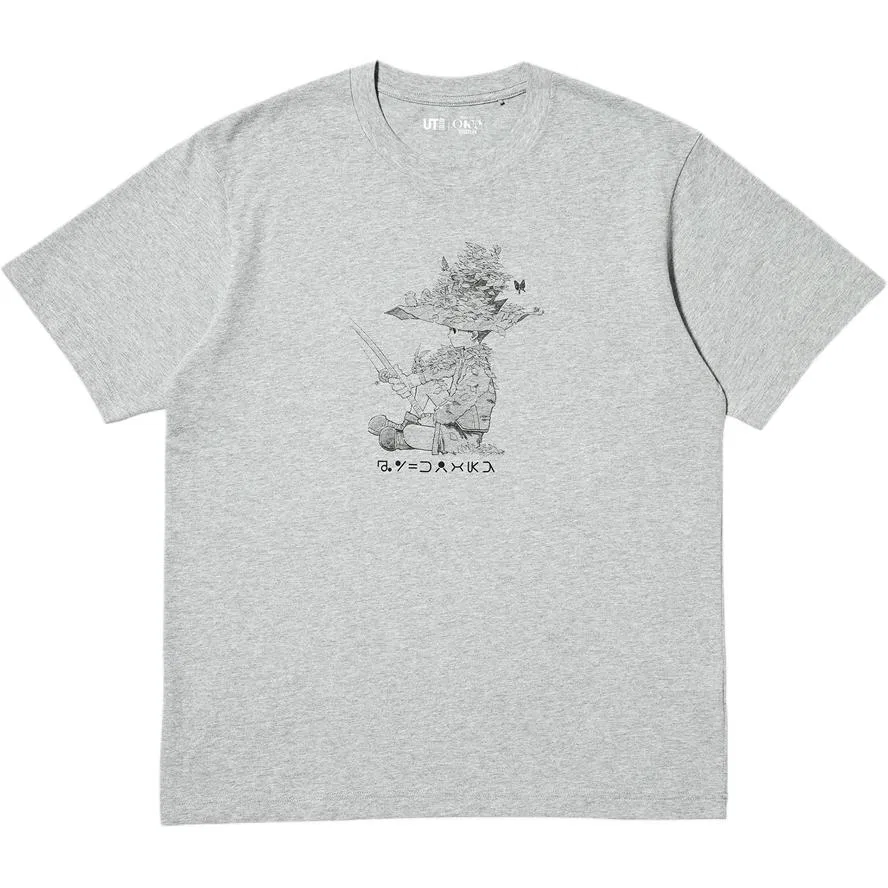Футболка x JIYINGSHE, LIANMINGKUAN SS26 Unisex UNIQLO, Gray