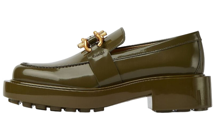 Monsieur Loafer женские низкие зеленые Bottega Veneta