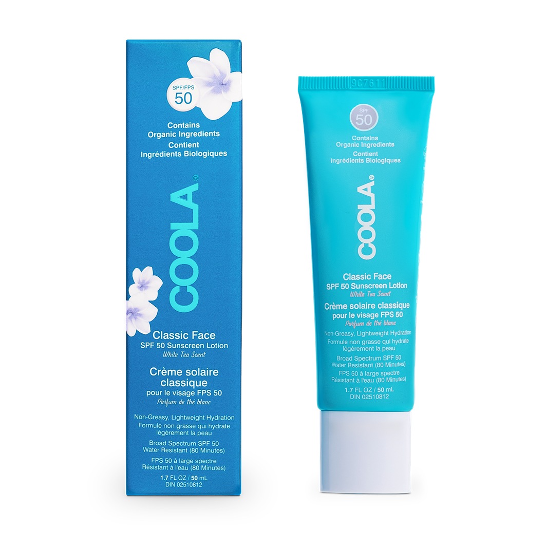 Солнцезащитный крем classic classic spf 50 face lotion white tea Coola, объем 50 мл — фото 2