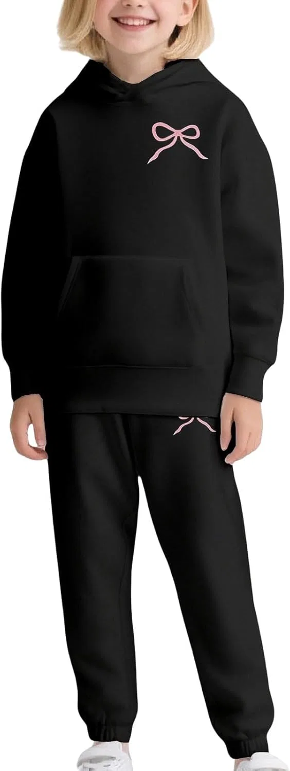 Детский спортивный костюм из футера, Generic, 2 предмета, Black