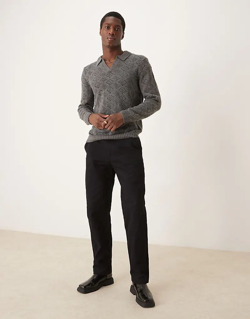 

Прямые брюки ASOS DESIGN темно-синего цвета — часть комплекта