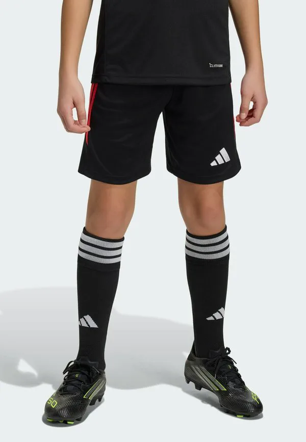 Спортивные шорты унисекс tiro league Adidas Performance, Black Semi Lucid Red
