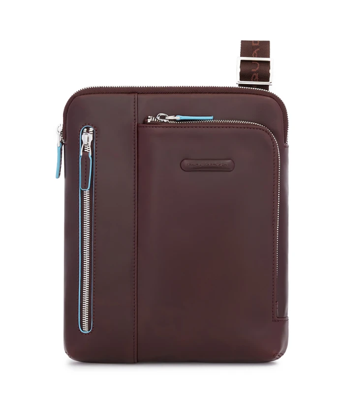 

Наплечная сумка с двумя передними карманами Piquadro, коричневый