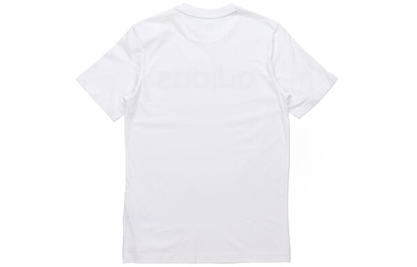 Футболка adidas neo M Ce Logo T1 Logo Printing Sports Round Neck Training Short Sleeve White, белый — фото 2