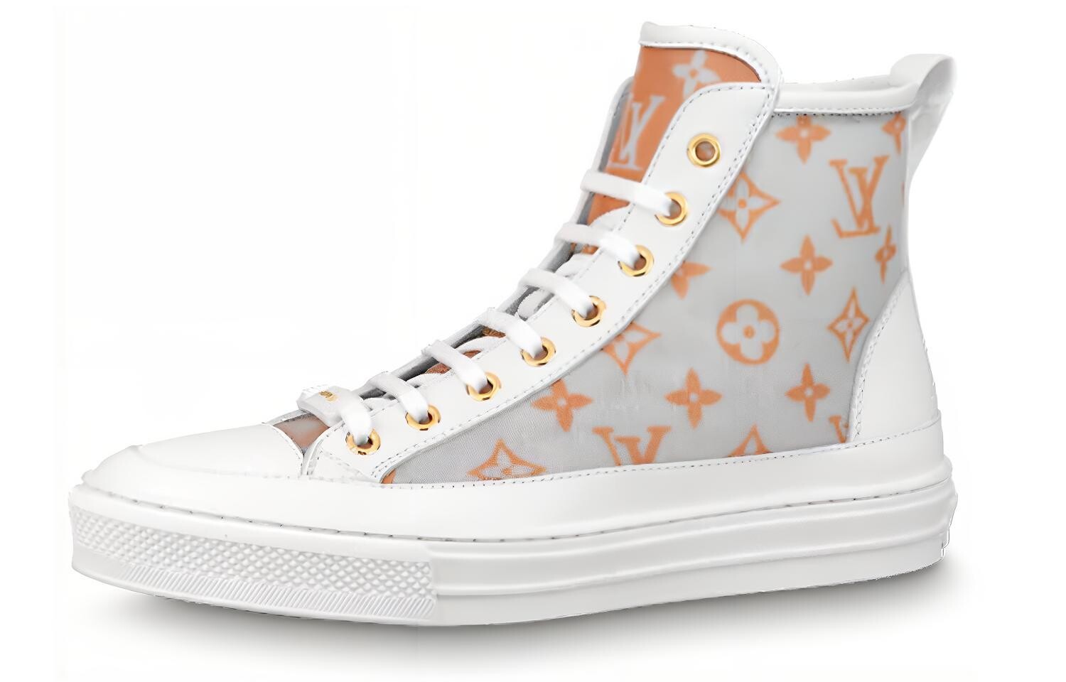 

Женские высокие кроссовки для скейтбординга Stellar Skateboarding Shoes White/Orange Louis Vuitton