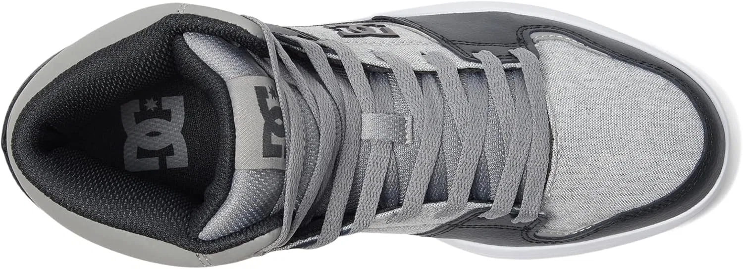 Мужские скейтбордические кроссовки DC Shoes Cure High, Gray — фото 2