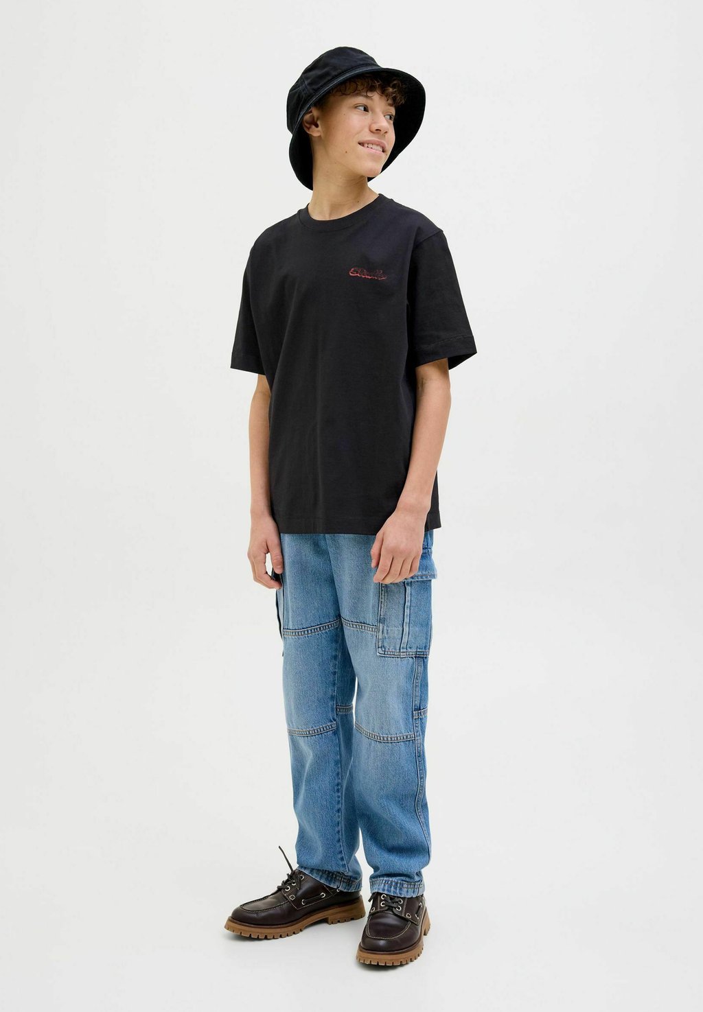 

Футболка с принтом Jack & Jones Junior, черный