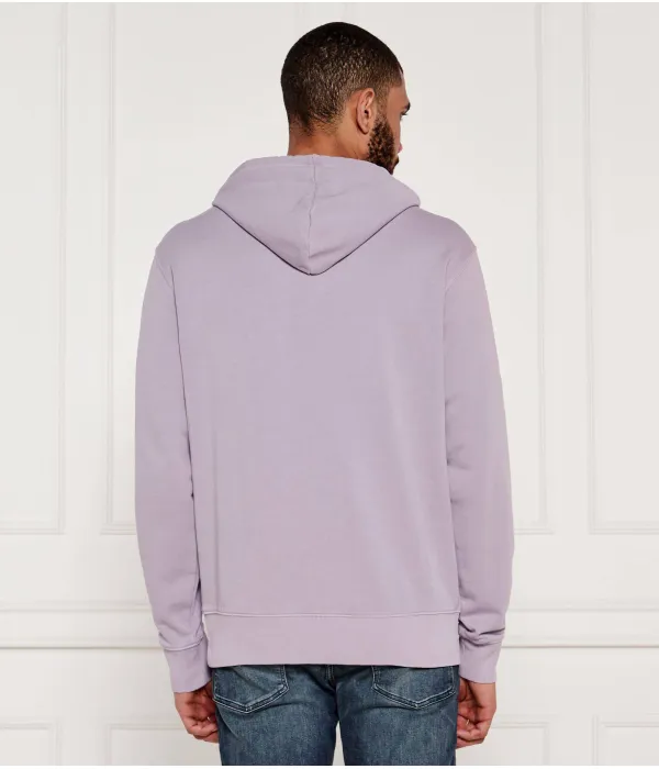 Толстовка we_dye_hood Regular fit Boss Orange, фиолетовый — фото 3