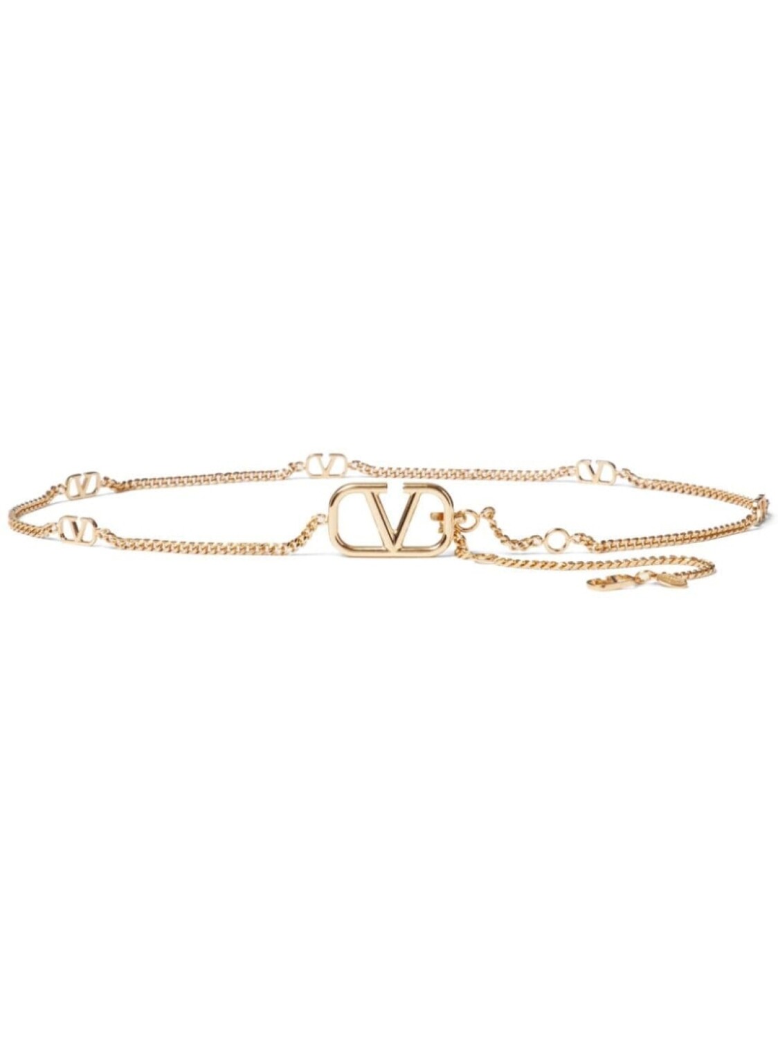 

Valentino Garavani цепочный ремень с логотипом VLogo Signature, золотистый
