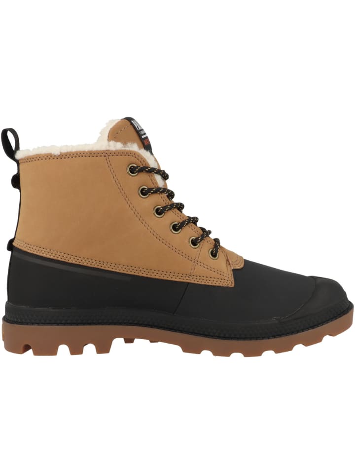 Palladium Ботинки Pampa Duck WL WP+ коричневого цвета — фото 3