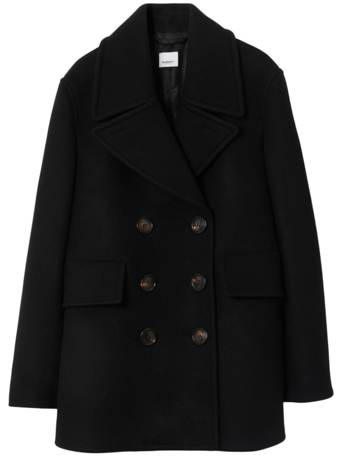 

Burberry шерстяной бушлат, черный
