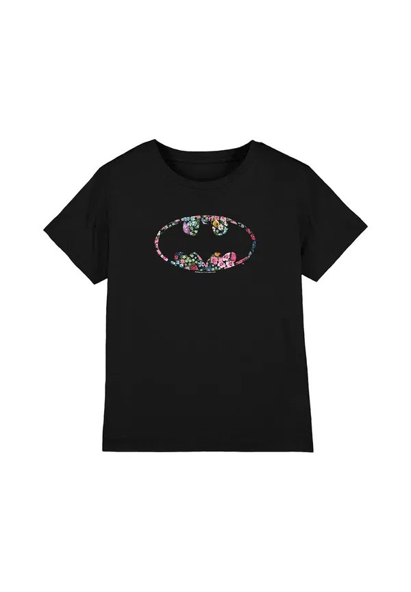 Футболка Cotton Soul Batman floral logo print t-shirt, черный
