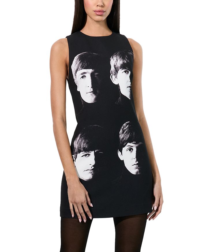 

Платье-миниатюра The Beatles Clyde Alice and Olivia, черный