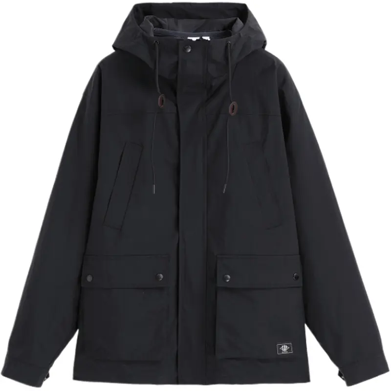 

Куртка мужская с капюшоном, средней плотности, другие GAP, черный