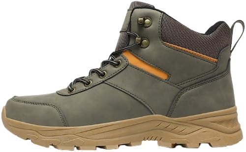 

Мужские высокие походные ботинки до щиколотки - водонепроницаемые легкие обувь, идеальные для трекинговых маршрутов и приключений на природе Hhhchpm, зеленый