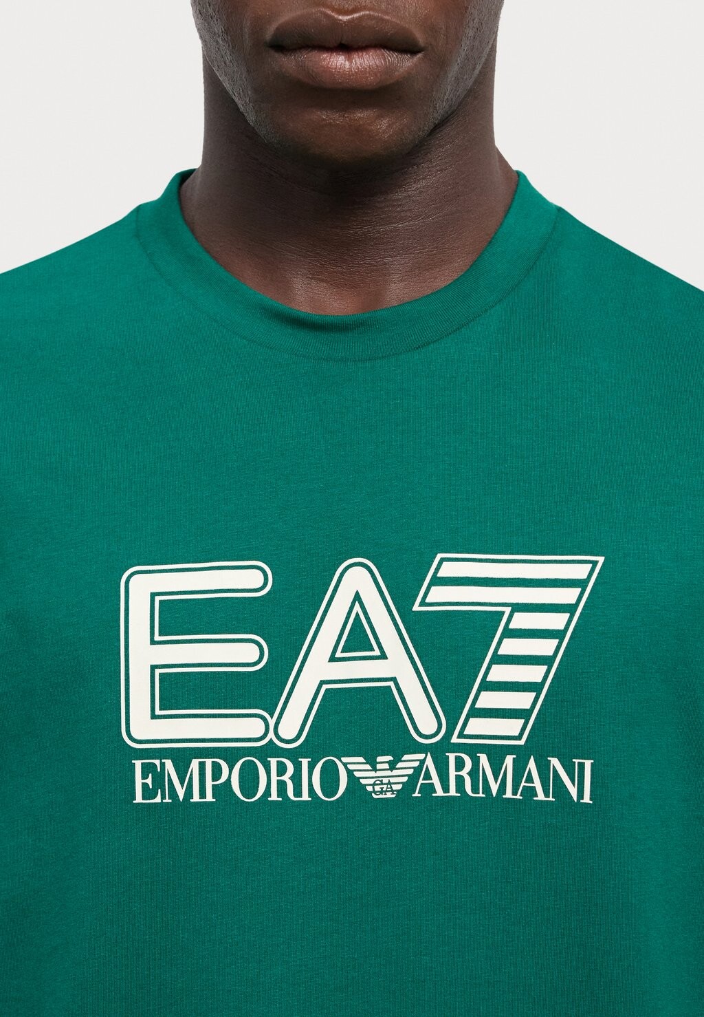 

Принт на футболке EA7 Emporio Armani, зеленый