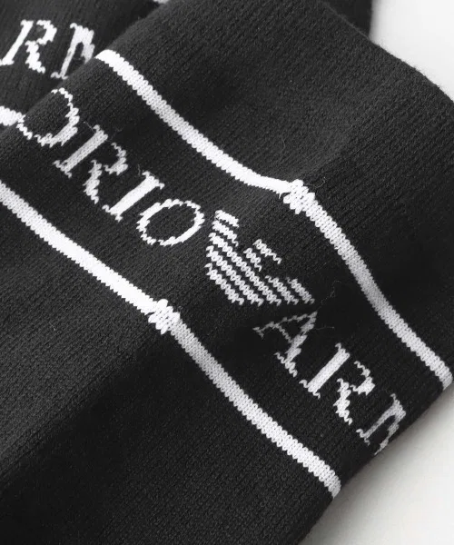 Носки EMPORIO ARMANI набор 3 пары, короткие, логотип, мультиколор — фото 2