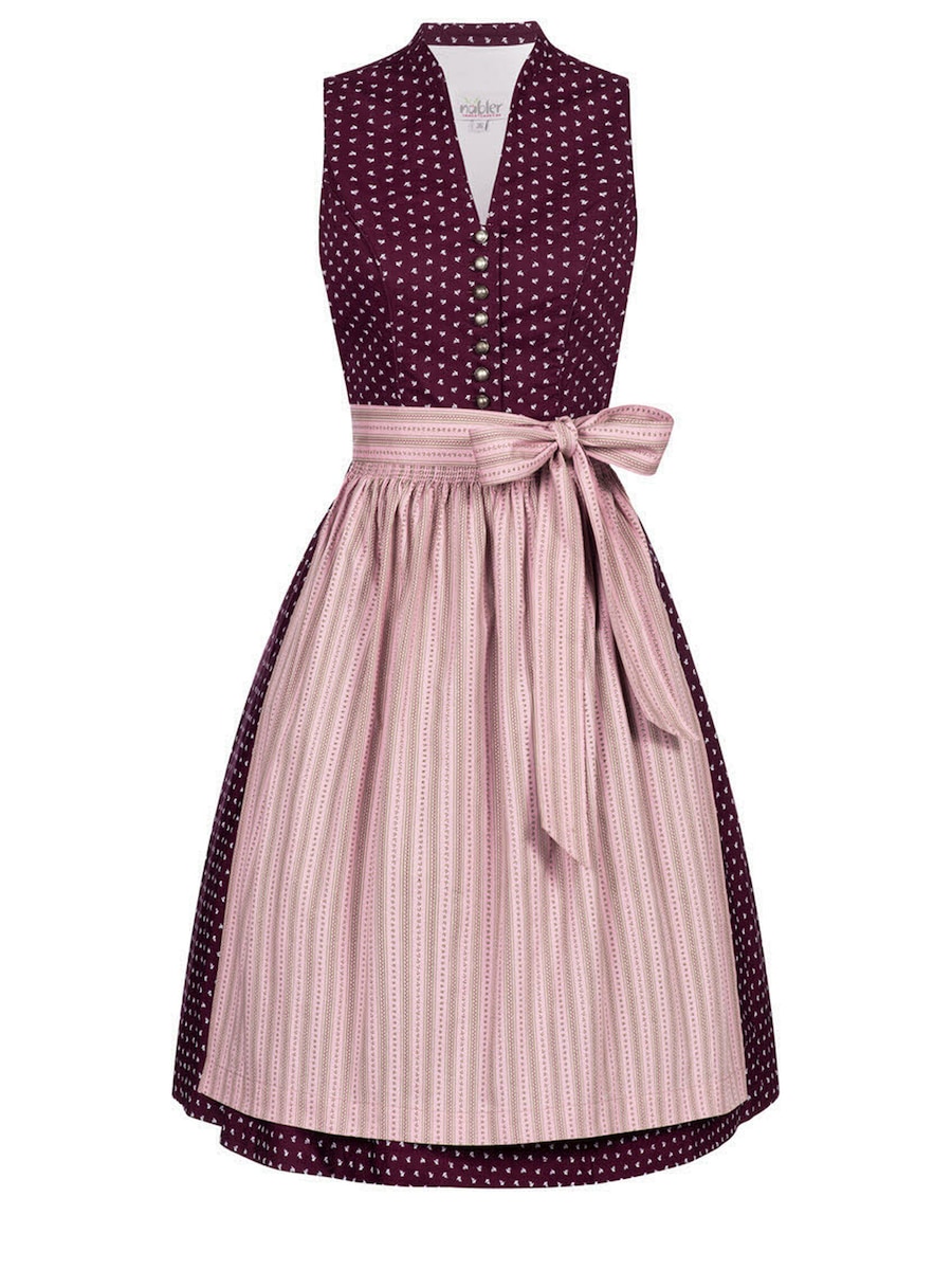 

Широкая юбка в сборку Trachtenhof Nübler midi Rita, красный