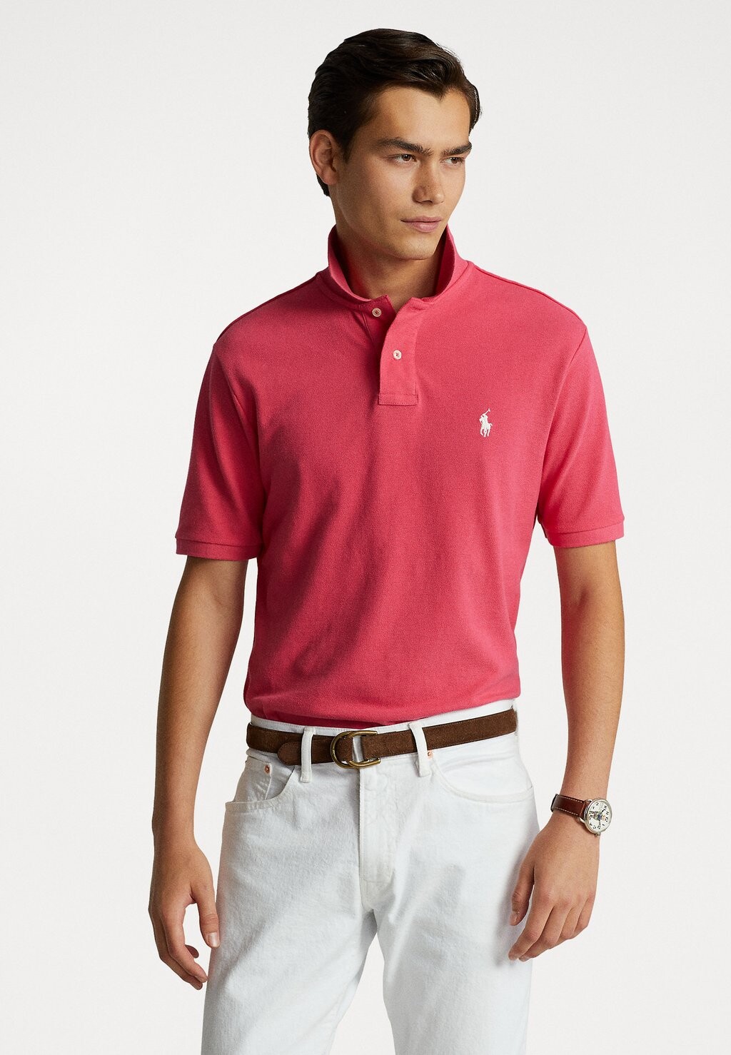 

Рубашка-поло SHORT SLEEVE Polo Ralph Lauren, цвет hot pink