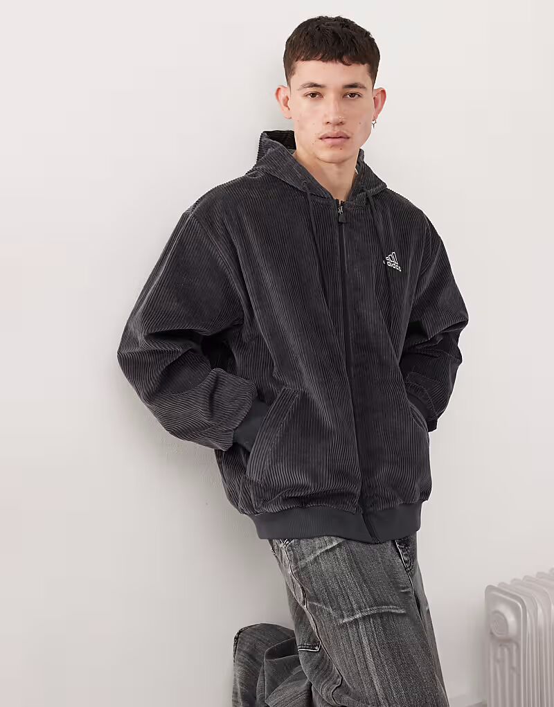 

Толстовка с капюшоном Adidas Originals Street в сером цвете