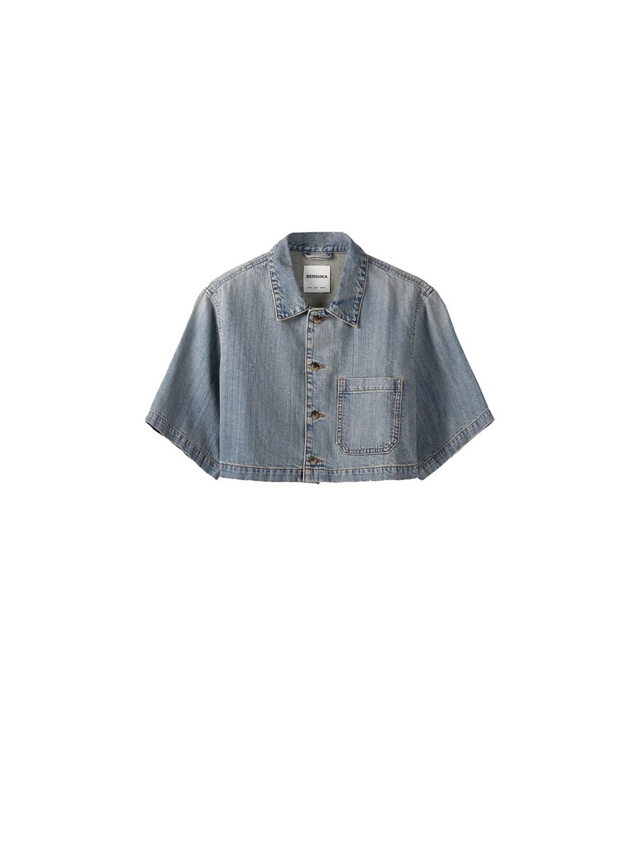 

Блуза Bershka, синий
