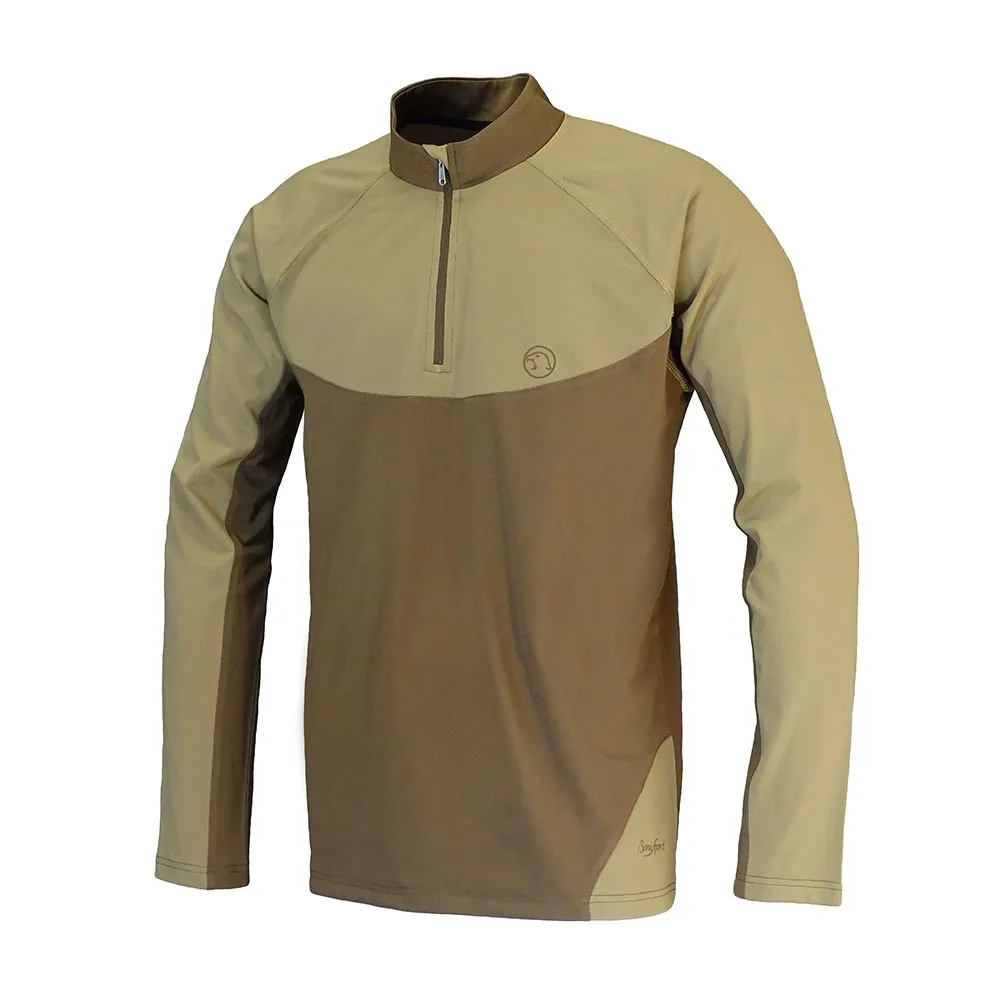 

Футболка Benisport Tineo half zip long sleeve, бежевый
