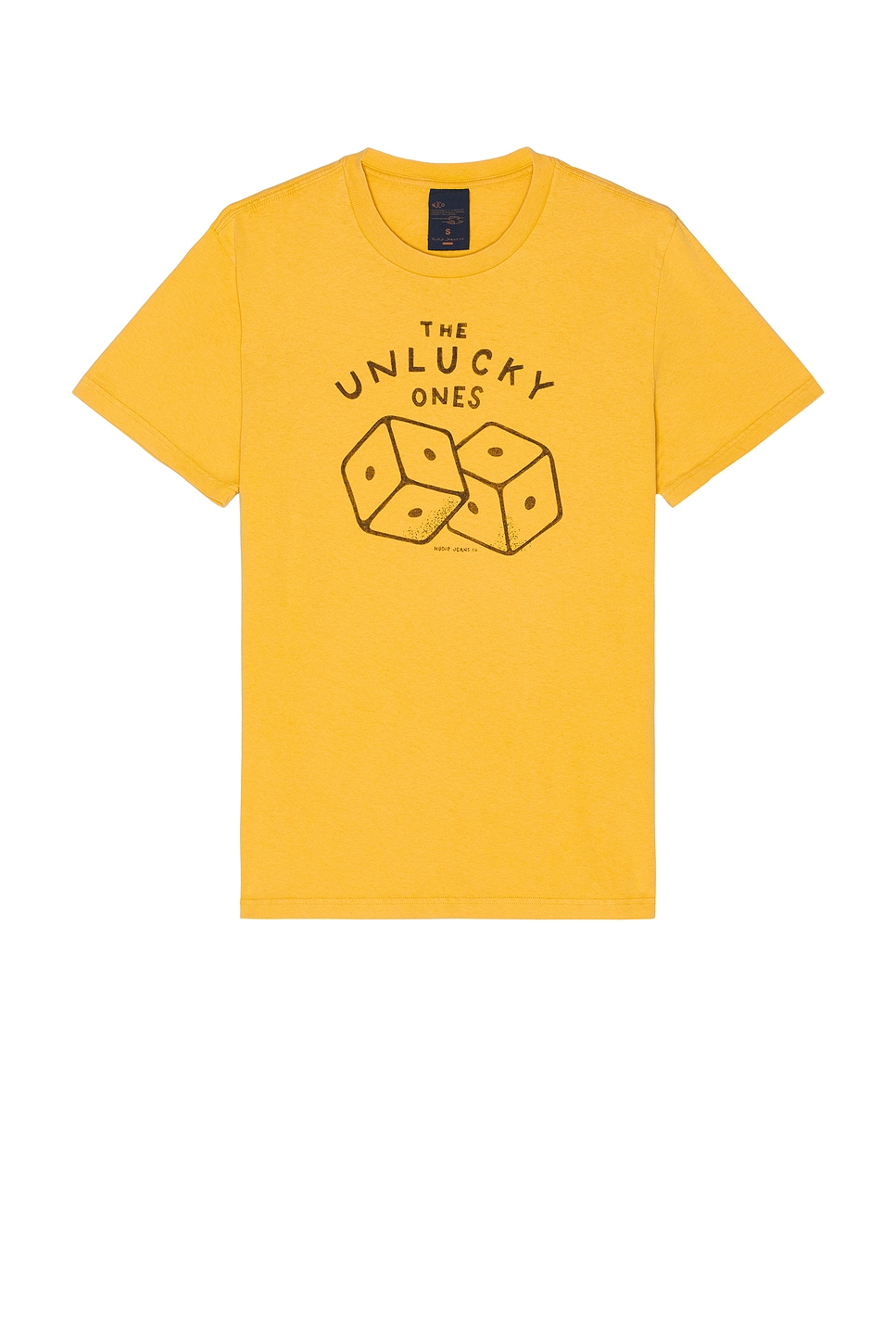 

Футболка "Roy unlucky" от Nudie Jeans, yellow