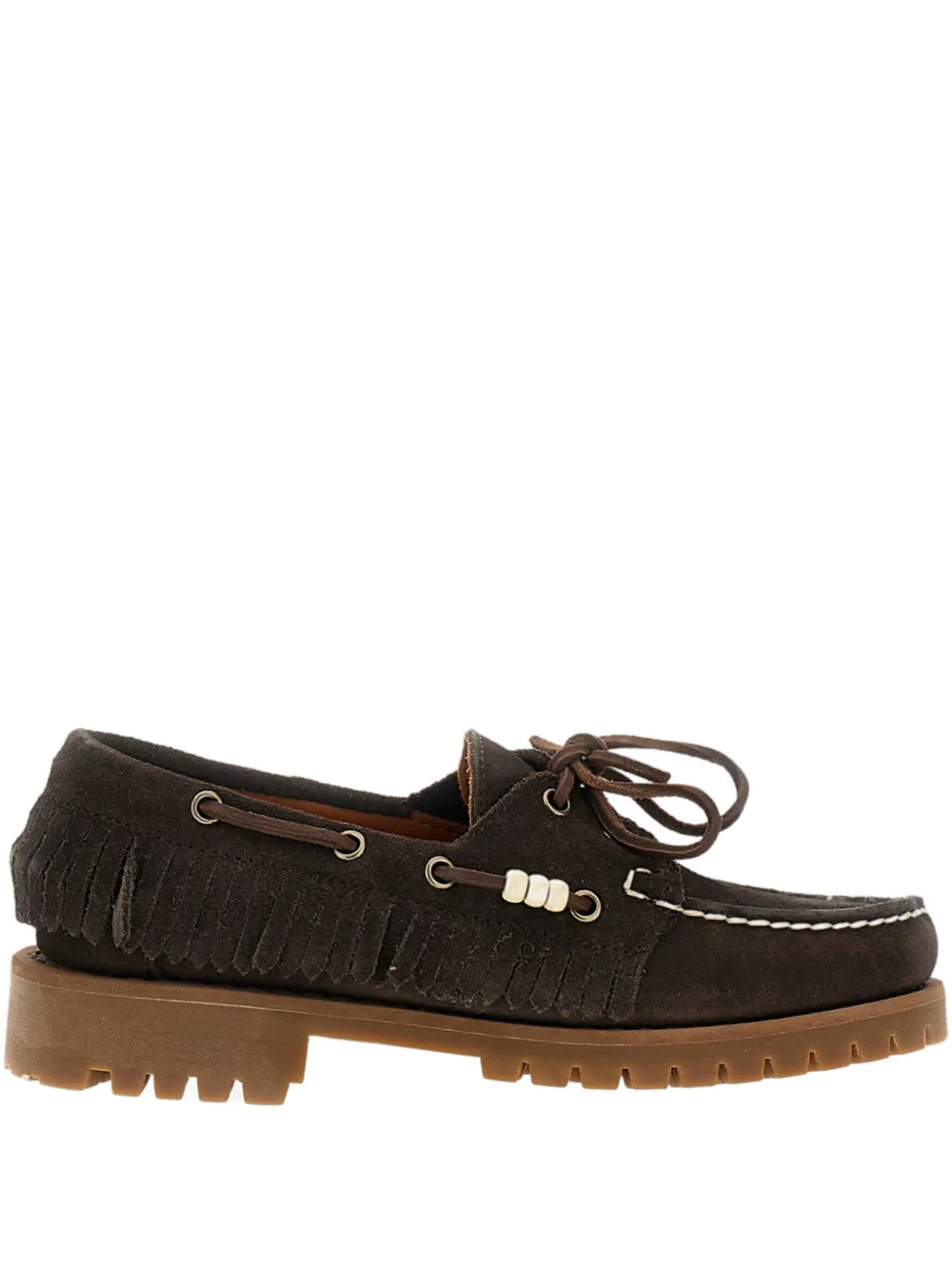 Мокасины с бахромой Sebago, коричневый