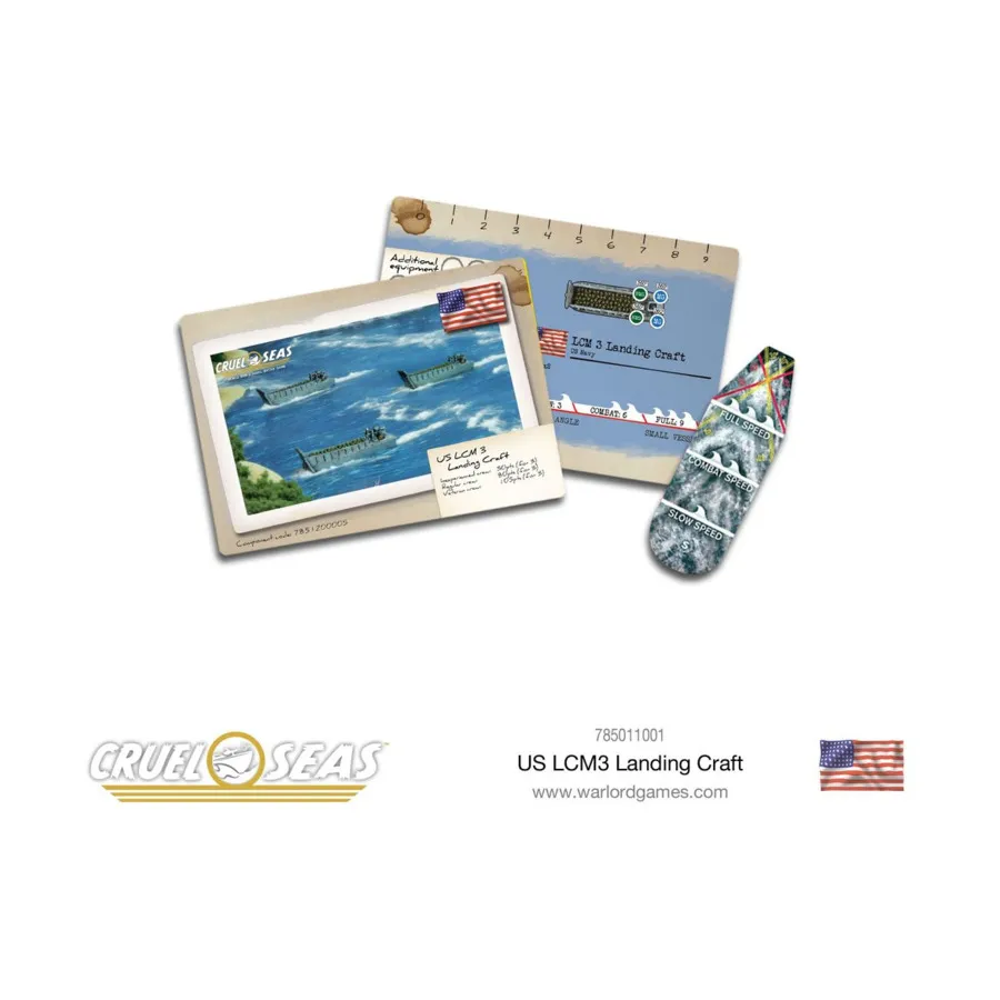 

Американский десантный корабль LCM3, Cruel Seas (1/300)