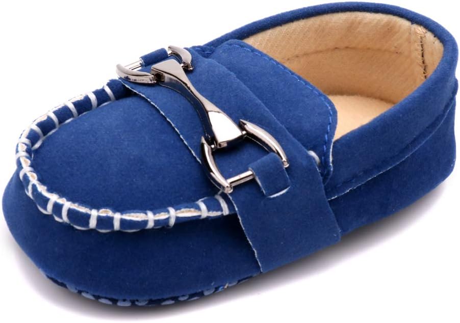 

Детские мокасины LONSOEN для девочек и мальчиков, обувь для первых шагов, синий