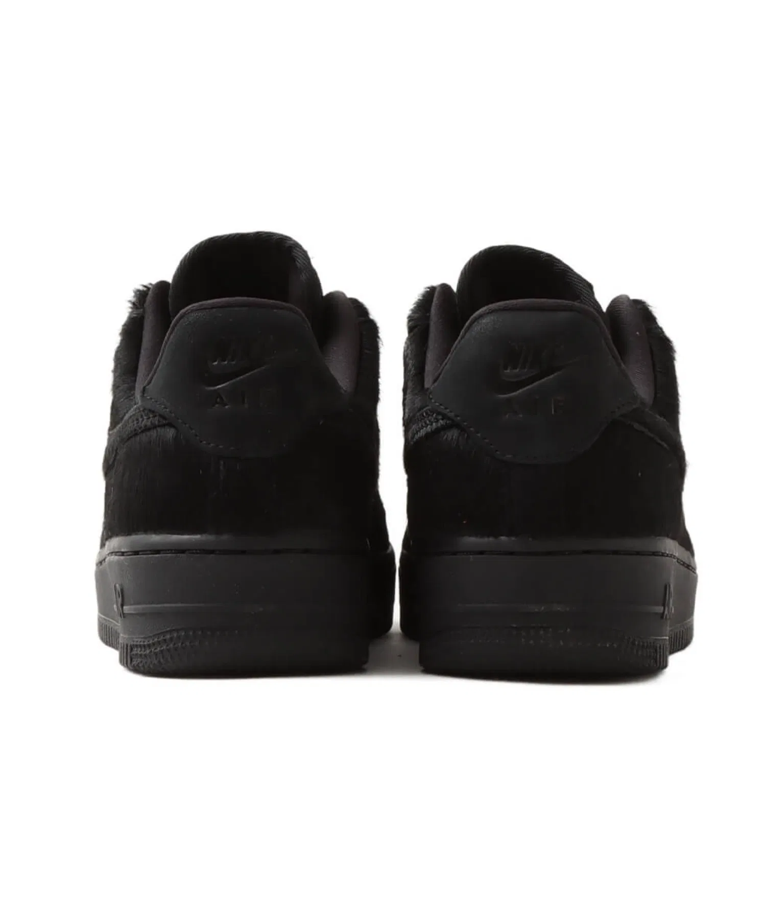Женские кроссовки Nike Air Force 1 '07 из кожи чёрные — фото 3