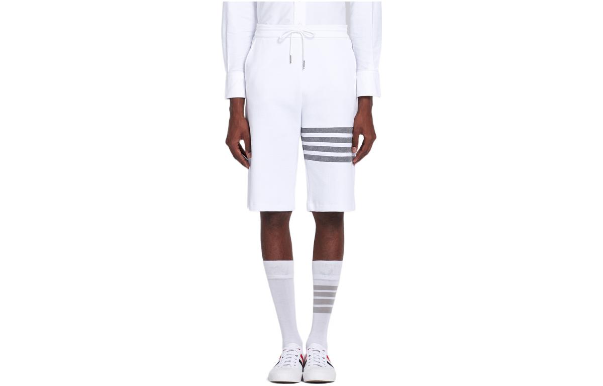 

THOM BROWNE Спортивные шорты мужские белые