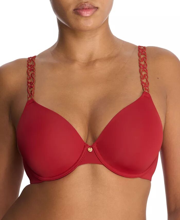 

Женский бюстгальтер Pure Luxe Custom Coverage Contour на косточках 732080 Natori, красный