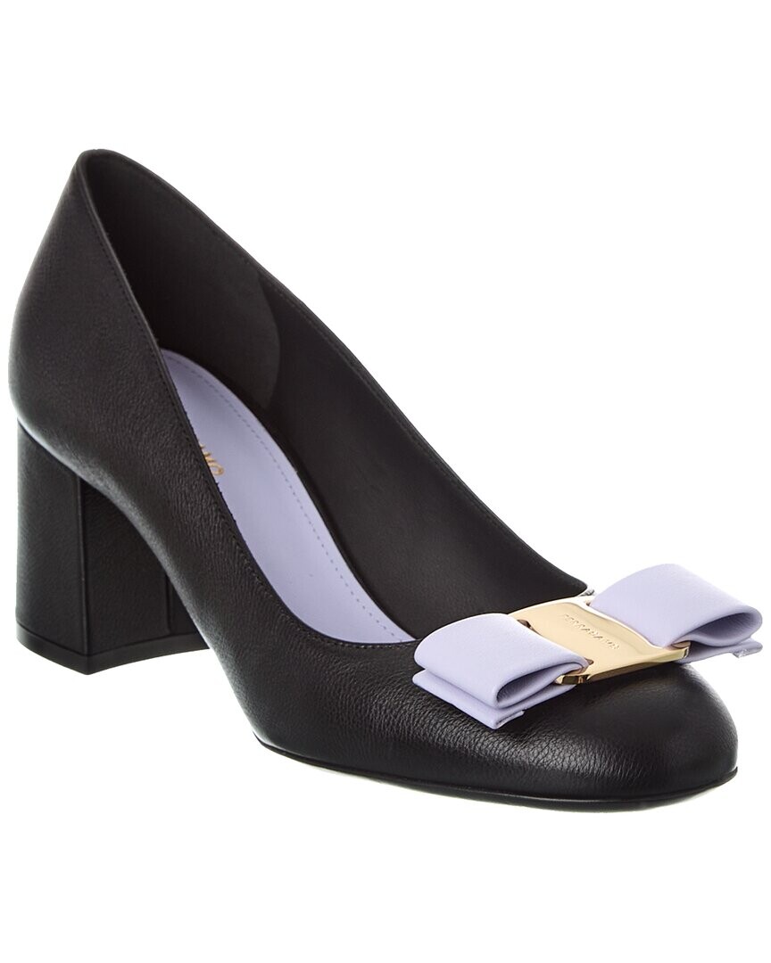 

Кожаные туфли Ferragamo Vara с бантом Salvatore Ferragamo, черный
