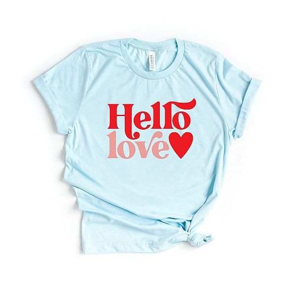

Футболка с принтом Hello love Simply Sage Market, Ice Blue, Зеленый, Футболка с принтом Hello love Simply Sage Market, Ice Blue