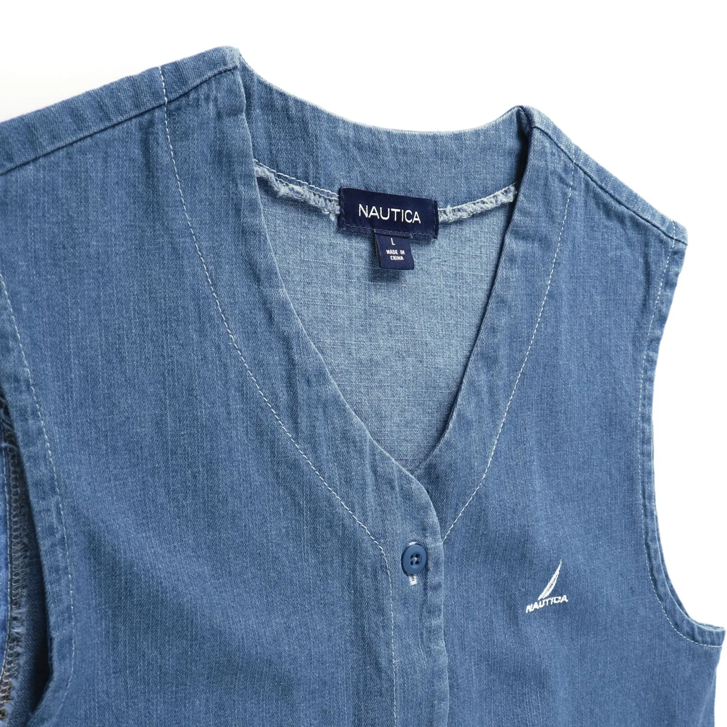 Джинсовая юбка-комбинезон, растягивающаяся на два слоя Nautica, blue — фото 4