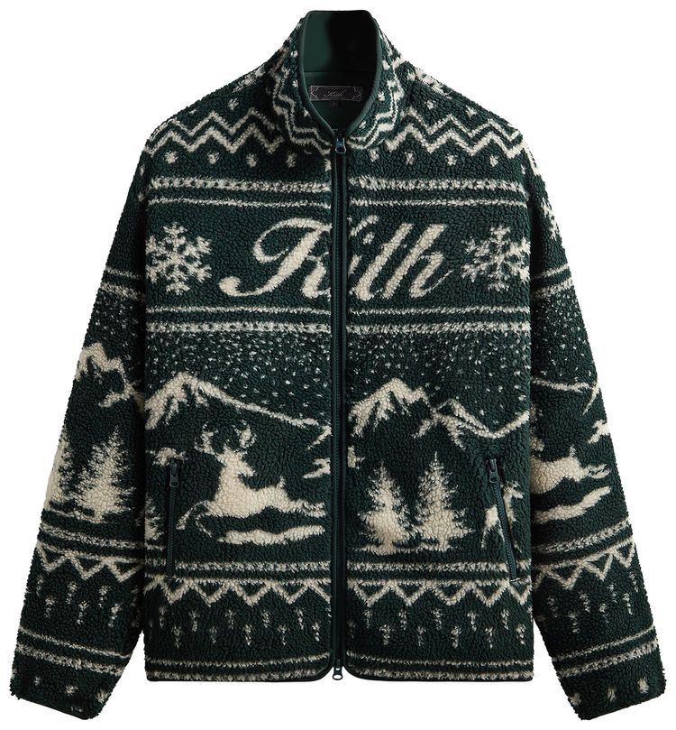 

Куртка Kith Kithmas Harper Sherpa Jacket, зеленый