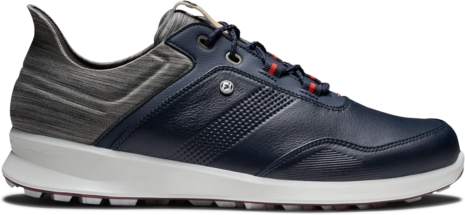 

Кроссовки для гольфа FootJoy Stratos без шипов предыдущего сезона, темно-синий/серый