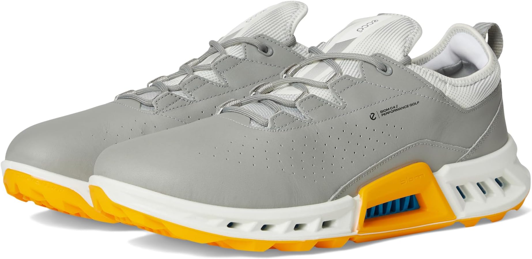 

Кроссовки ECCO Golf Biom C4 Vented GORE-TEX Waterproof Golf Shoe, цвет Wild Dove/Sunrise