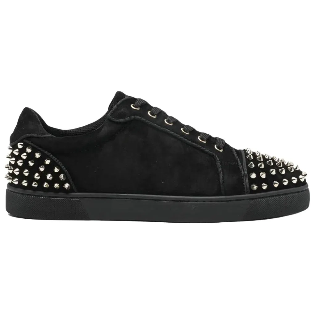 Кроссовки для скейтбординга замшевые Christian Louboutin Original Shoe Box Included черные — фото 3
