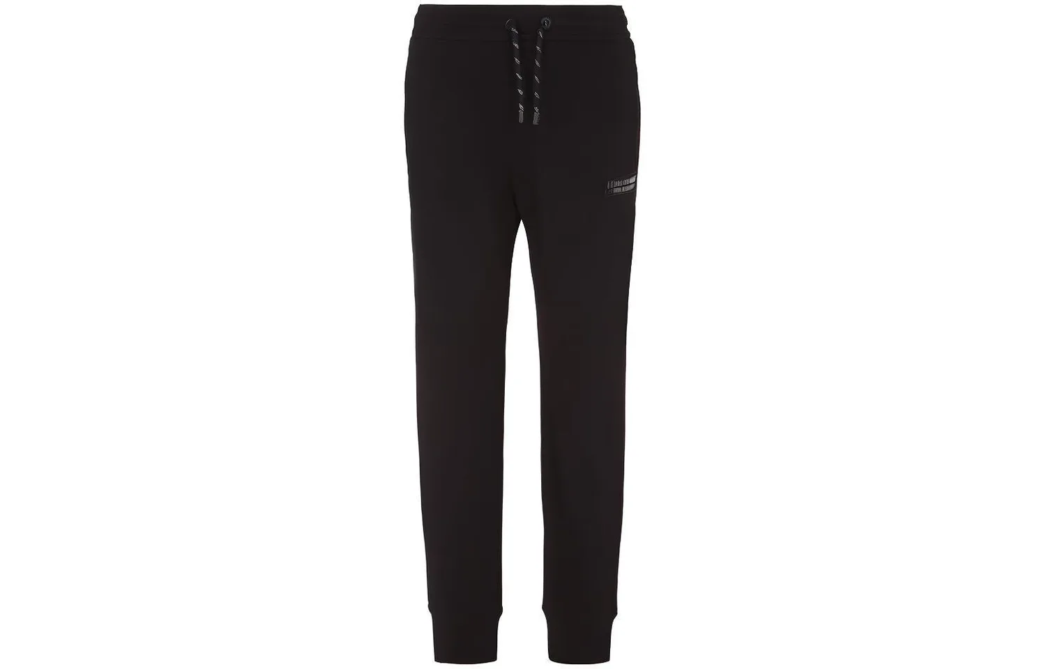 EMPORIO ARMANI Вязаные спортивные брюки мужские Black