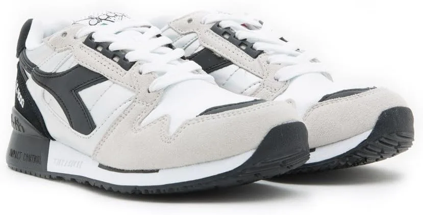 Кроссовки Diadora Unisex IC 4000 Hologram с небольшим надрезом, белый/черный — фото 3