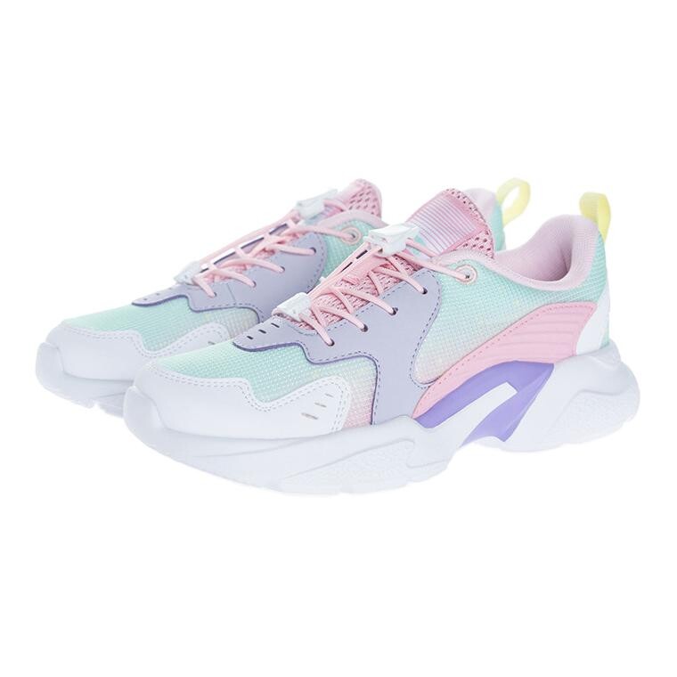 Кроссовки LINING YOUNG Kids Lifestyle Shoes GS Low-top Aqua Green/purple — фото 3