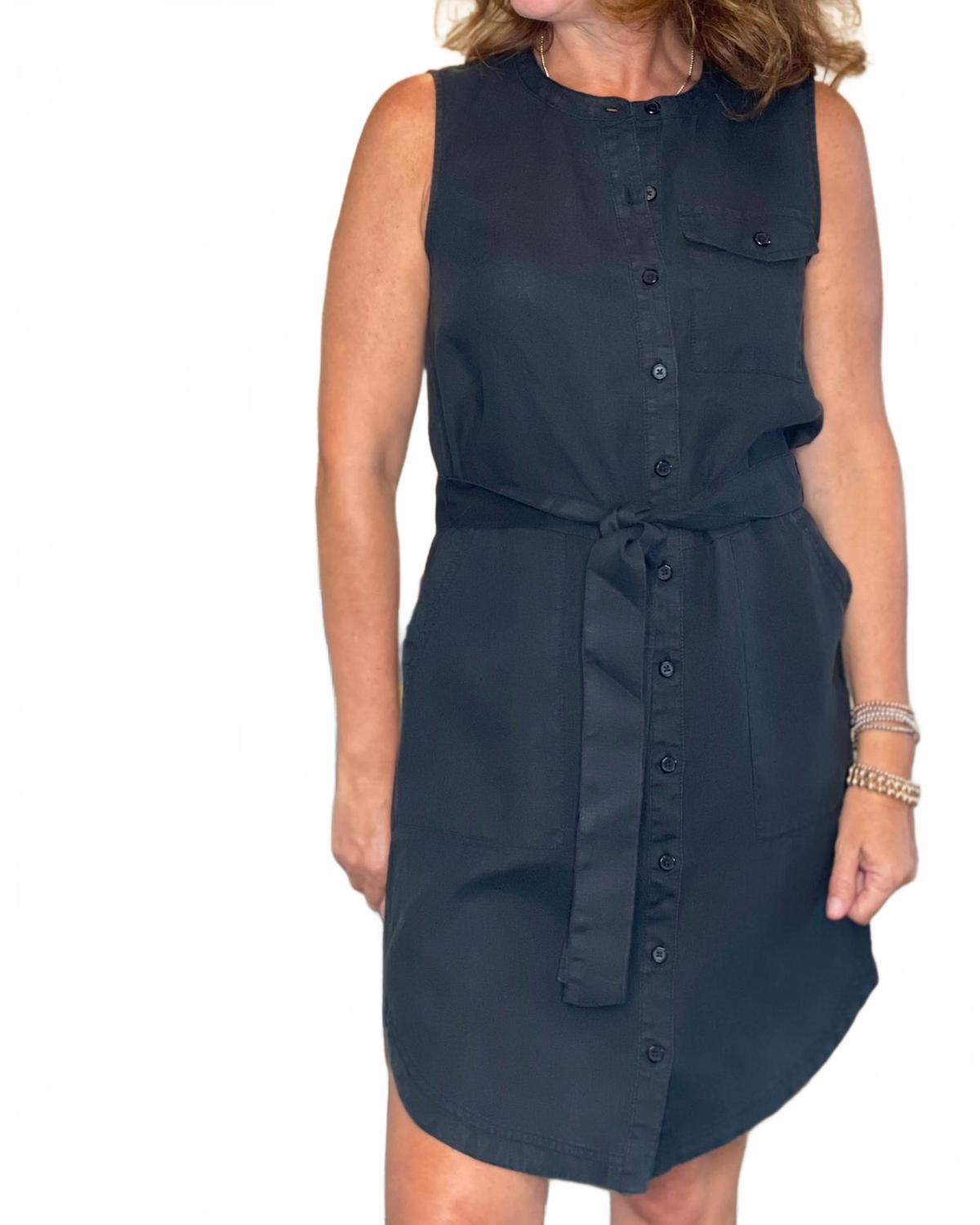 

Черное платье-комбинезон без рукавов Michael Stars