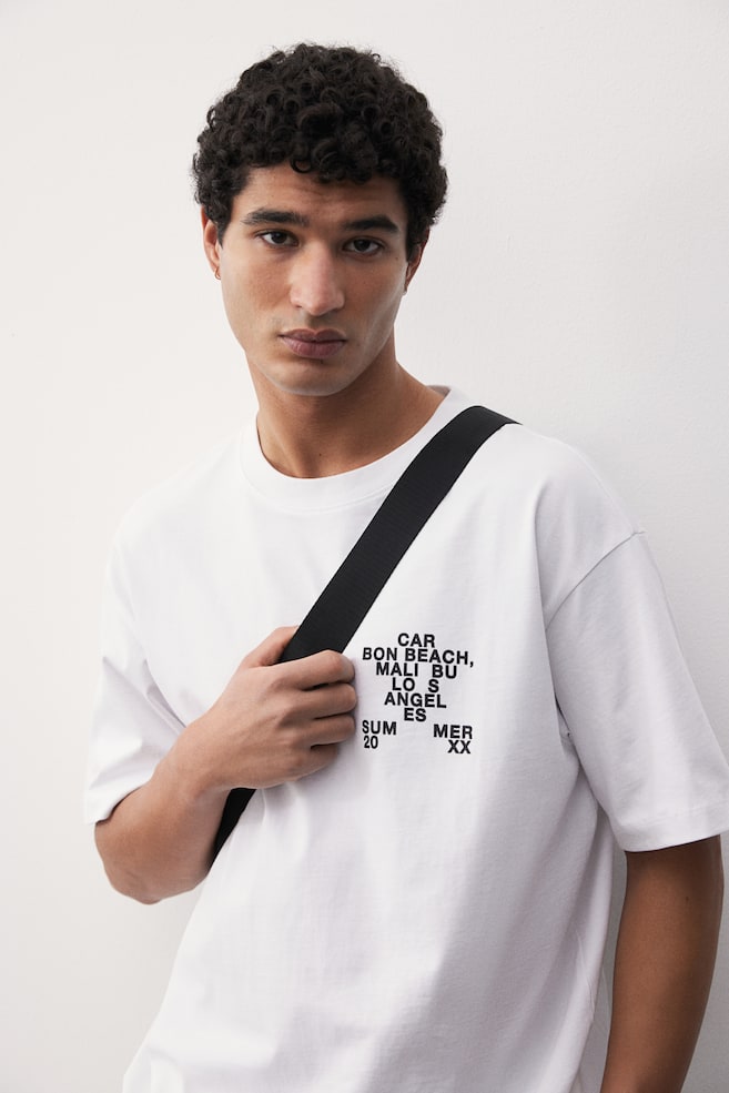 

Футболка свободного кроя с принтом H&M, мультиколор