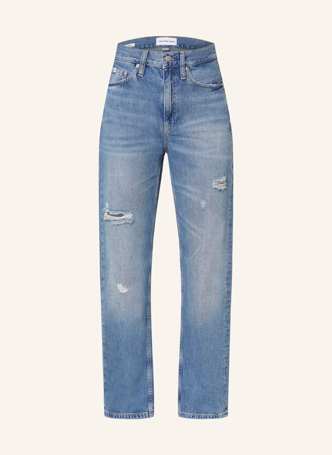 

Разрушенные джинсы Calvin Klein Jeans, синий