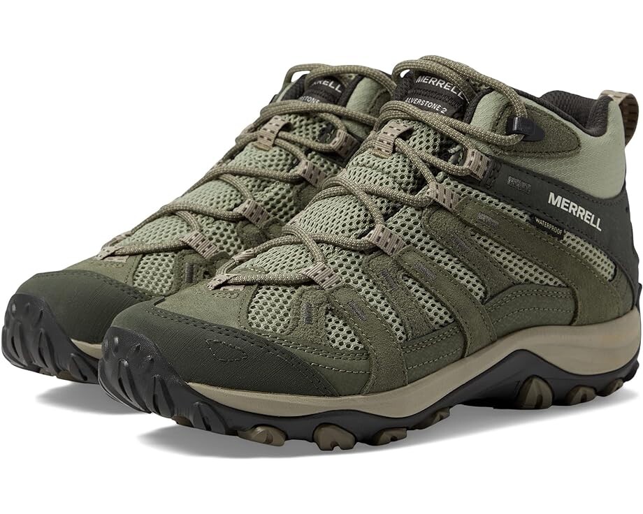 

Походные ботинки Merrell Alverstone 2 Mid Wp, цвет Tea/Lichen